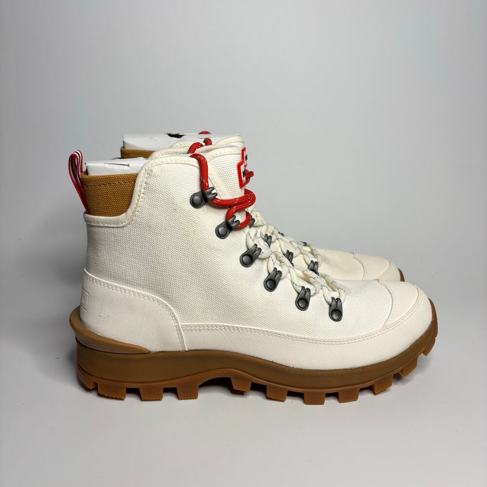 Hunter Canvas Desert Commando Boot in Natural - Picture 5 of 10